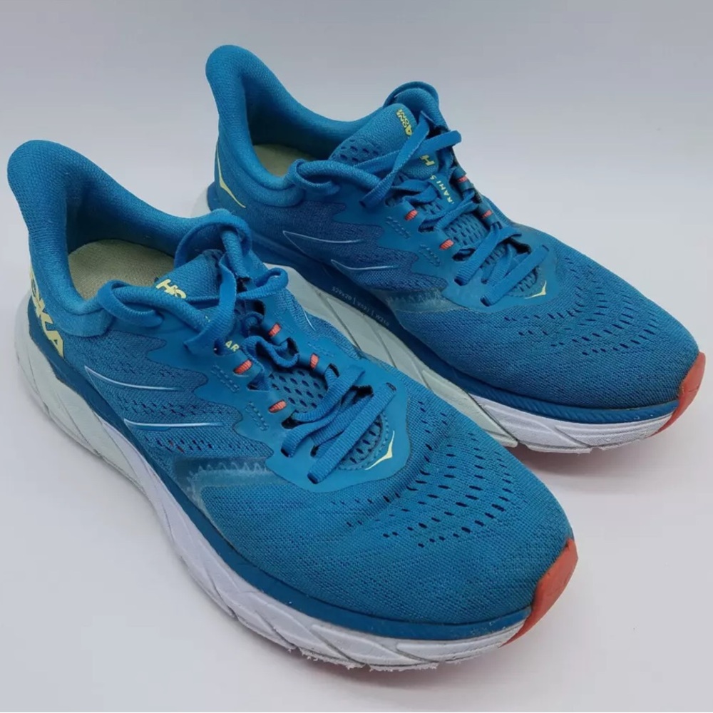 Hoka One One Arahi 5 Women's Running Shoes Size 8 Mosaic Blue Luminary